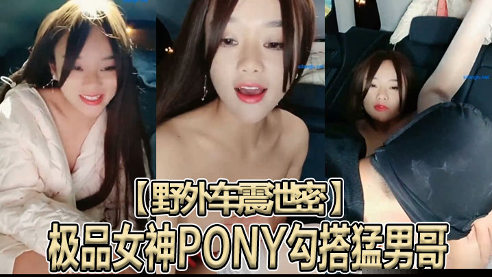 【野外车震泄密】极品女神PONY勾搭猛男哥无套骑乘顶操中国红女神被大J8猛操苦不堪言没忍住内射